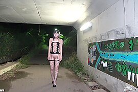 Asian, Stockings Pansuto, Brunette, Creampie Nakadashi, Uncensored, Outdoor Video - free porn video