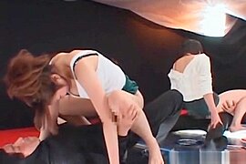 Horny jap teens pussy pounded hard during sex games - free porn video