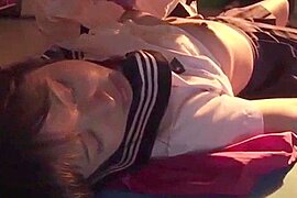 Japanese student 18+ with three boys - free porn video