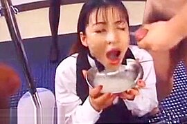 Cute teen Bukkake And Full Glass Of Cum Swallowing - free porn video