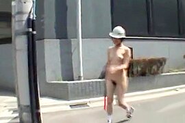 JAV public nudity stark naked construction worker Subtitled - free porn video