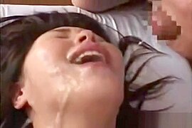 Japanese pregnant milf takes a gangbang bukkake - free porn video