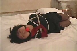 Ritsuko Haneda in schoolgirl outfit bondage - free porn video