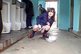 teen in public men room - free porn video