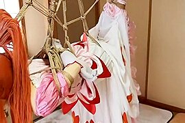cocoasoft japanese bondage breathplay kigurumi bondage wsm_lione_suspension - free porn video