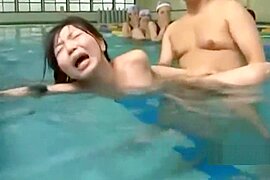 Asian Girl Getting Her Hairy Pussy Fucked By Her Swimming Instructor Creamp - free porn video