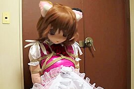 cocoasoft japanese bondage breathplay kigurumi bondage wsm_mikeneko_chair - free porn video