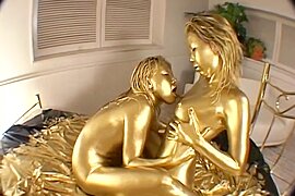 GOLDEN paint Play 6 Lesbian - free porn video