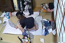 Japan milf sextoy saleswoman gives old client a blowjob - free porn video