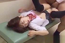 Japanese schoolgirl fucked by teacher in the corridor bench school - free porn video