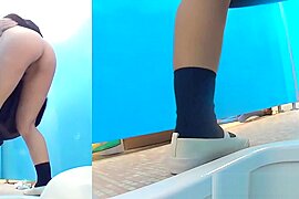 Hairy japanese teens pee - free porn video