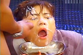 Asian secretary bukkake - free porn video