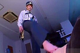 Japanese Cop Footjob - free porn video