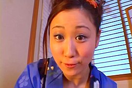Shizuku Morino naughty Asian milf in kimono gets facial - free porn video