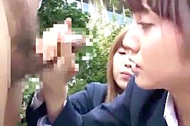 Sweet Japanese School Girl Learn to Handle Dicks - free porn video