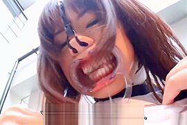 Subtitled weird Japanese face destruction shaved schoolgirl - free porn video