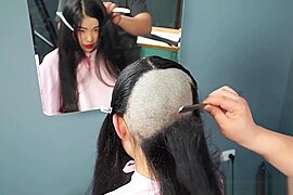 Sexy Asian Bald Headshave 2 - free porn video