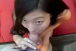 Hot Chinese babe giving a hot blowjob - free porn video
