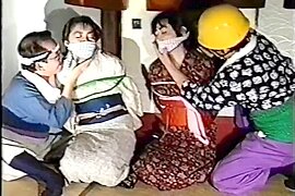 Asian Woman Tied & Gagged - free porn video