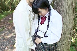 B2K1501-A school girl who can't stand it on her way home from school and gets fucked by a park manager - free porn video