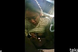 Delicious ♡ Busty JD's in-car blowjob Cum Swallowing is erotic despite being young.522 - free porn video