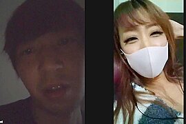 Smartphone personal shooting I masturbated with a beautiful breasted gal with a shaved pussy on Skype♪.131 - free porn video