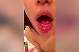 Smartphone individual shooting Bitter and disgusting video of a brave and cute black-haired girl who tries her.274 - free porn video