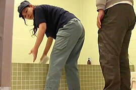 06A1424-Mature woman while cleaning is attacked by a man and forced to suck his cock - free porn video