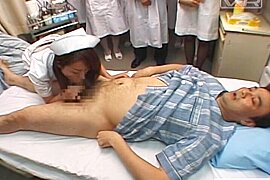 Japanese hospital nurse training day milking patient - free porn video